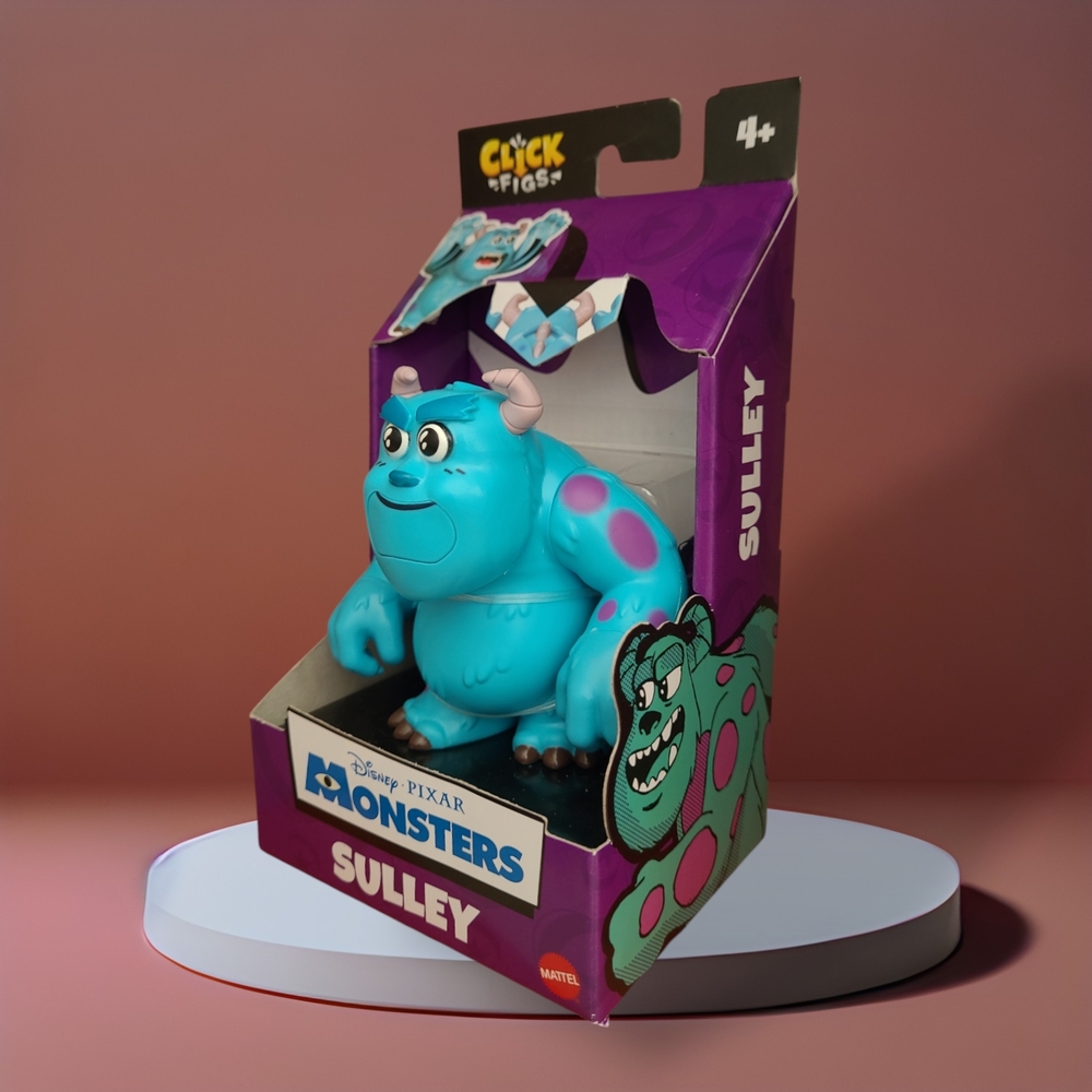 Mattel Monsters Inc. Sulley Action Figure - Blue and Purple Click Figs